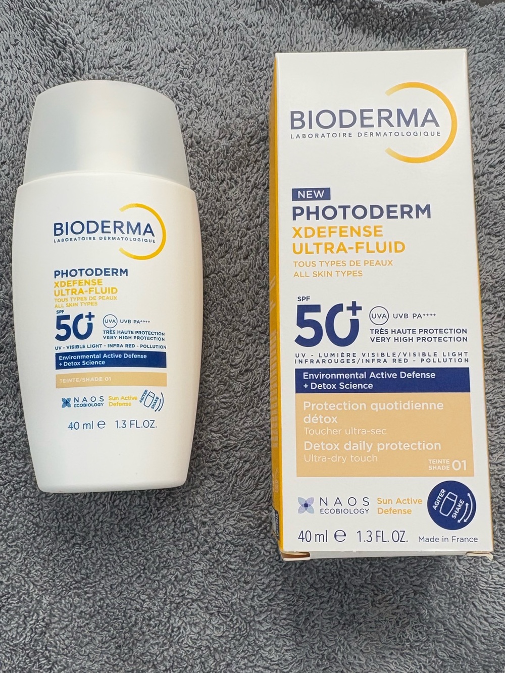 Bioderma Photoderm XDEFENSE Ultra-Fluid SPF 50+ Sunscreen - White/Gold